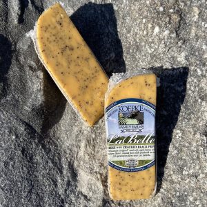 Wisconsin Cheese Dudes, Cracked Black Pepper Cheese Block – Estimated Weight: 8oz