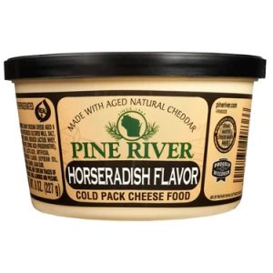 Wisconsin Cheese Dudes, Horseradish – 8 oz Cheese Spreads from pine river