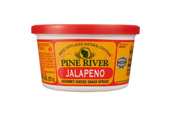 Wisconsin Cheese Dudes, Jalapeno - 8 oz Cheese Spreads from pine river
