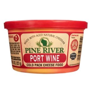 Wisconsin Cheese Dudes, Port Wine – 8 oz Cheese Spreads from pine river