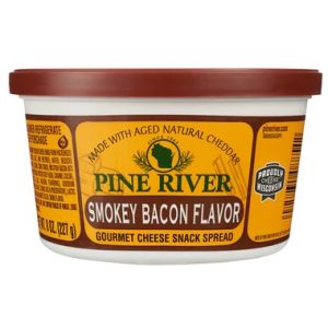 Wisconsin Cheese Dudes, Smokey Bacon – 8 oz Cheese Spreads from pine river