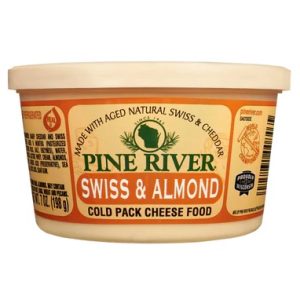 Wisconsin Cheese Dudes, Swiss & Almond – 8 oz Cheese Spreads from pine river