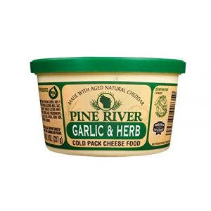 Wisconsin Cheese Dudes, Garlic Herb – 8 oz Cheese Spreads from pine river