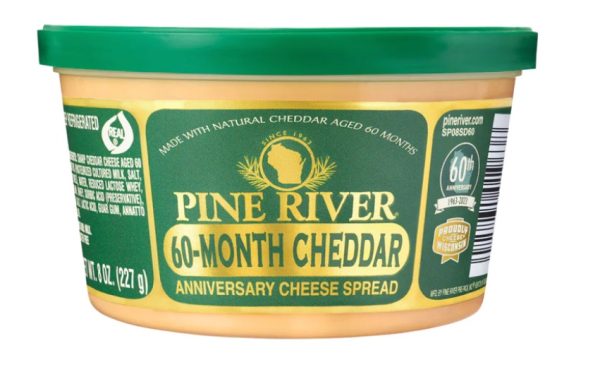 Wisconsin Cheese Dudes, 60-Month Cheddar - 8 oz Cheese Spreads from pine river