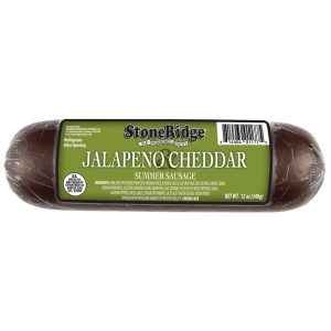 Wisconsin Cheese Dudes, Jalapeno & Cheddar Slicing Summer Sausage – 15oz & 4.5 lbs