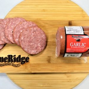 Wisconsin Cheese Dudes, Garlic Slicing Summer Sausage – 15oz & 4.5 lbs