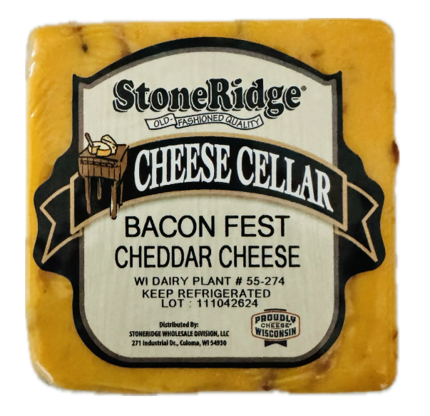 Wisconsin Cheese Dudes, Bacon Fest Cheddar 8 oz