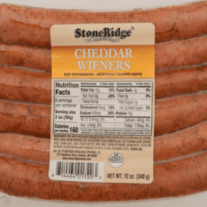 Wisconsin Cheese Dudes, Natural Casing Cheddar Wieners 12 oz. Pkg. (6 ct.)