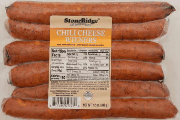 Wisconsin Cheese Dudes, Natural Casing Chili Cheese Wieners 12 oz. (6 ct.)