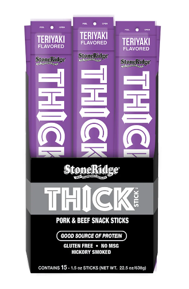 Wisconsin Cheese Dudes, Teriyaki Thick Stick 1.5 oz