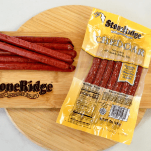 Wisconsin Cheese Dudes, Cheddar Meat Sticks (7 oz/sticks)