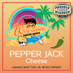 Wisconsin Cheese Dudes, 8oz Pepper Jack Cheese